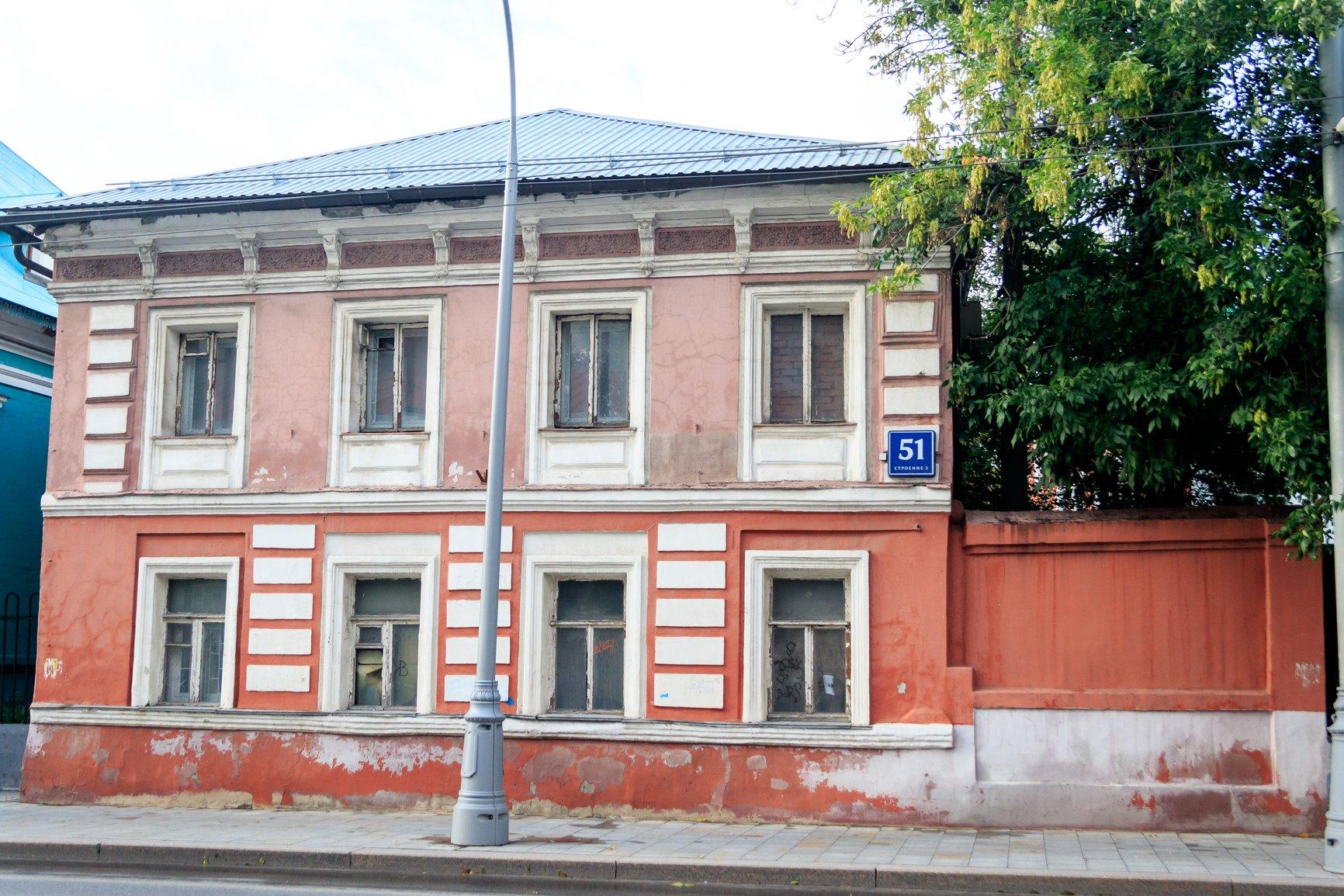 Западный флигель городской усадьбы