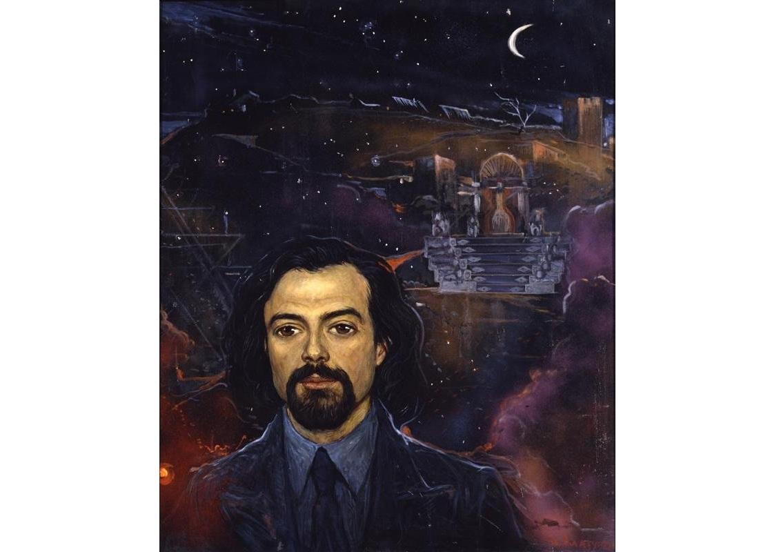 Портрет композитора и режиссера Ю. Шерлинга. И.С. Глазунов