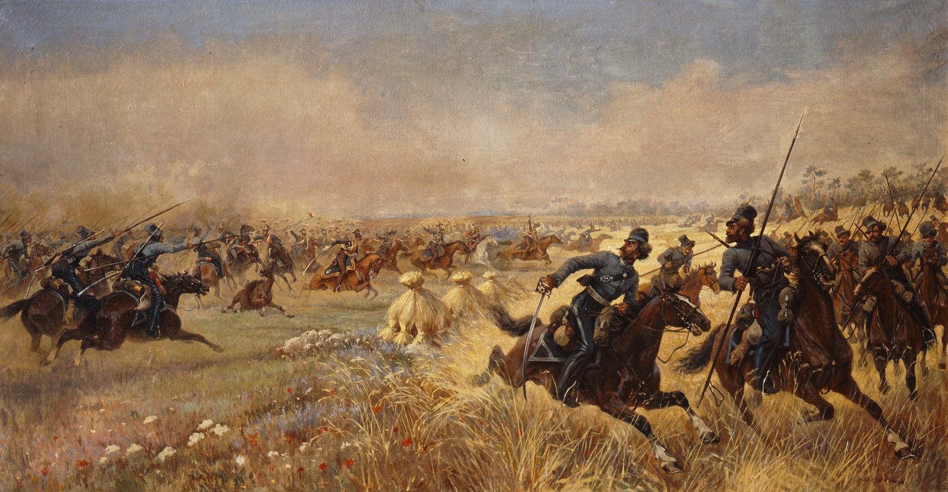 Зал №1. Картина «Бой под Миром». Мазуровский В.В.