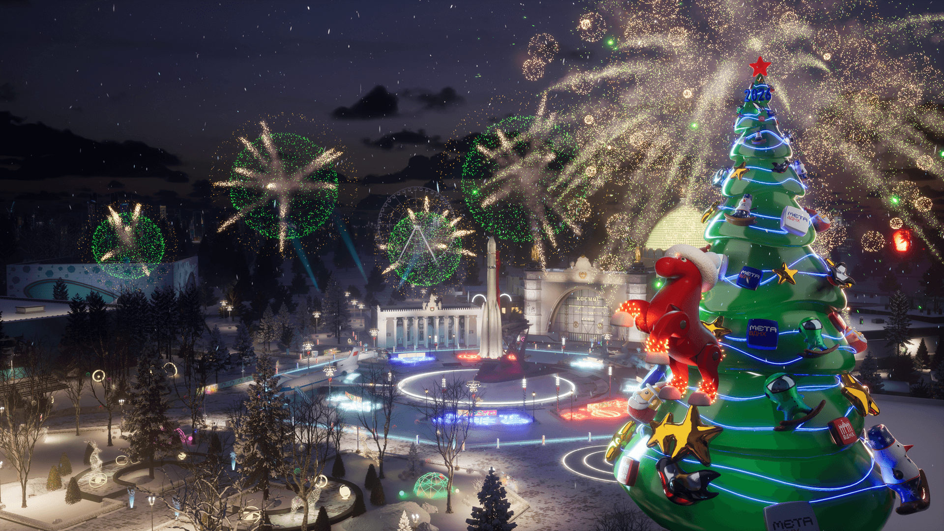 Навстречу Новому году: в метавселенной ВДНХ запустили праздничный спецпроект
