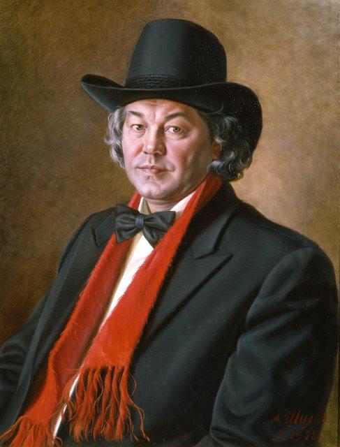 Картина. Народный артист СССР Е.Т. Райков. 1988 г. Шилов А.М.
