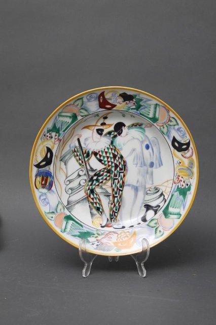 Блюдо «Арлекиниада» («Пьеро и Арлекин»). 1922. Масягин В.С., Фрезе В.П.