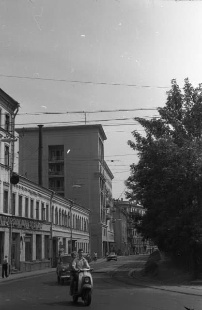 Негатив. Улица Сретенка. 1969 г. Дашевский М.А.