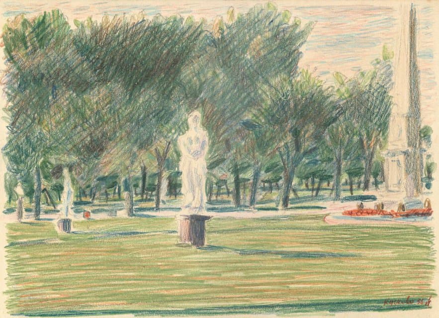 Эскиз «Кусково». 1956 г. Смирнов Б.А.