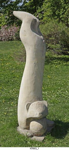 Скульптура "Мишка с мячом". 2008 г. Воробьева О.В.