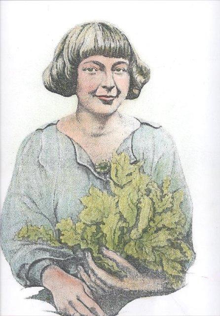 Репродукция. Портрет Марины Цветаевой. Август 2006 г. Шарый Г.М., Родзевич К.Б.