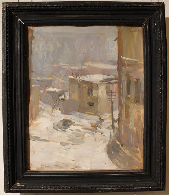 Ереван. На окраине холодно. 1944
( у владельца - Ереван на окраине. Старый дом.).
1944. Налбандян Д.А.