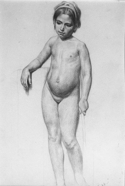 Рисунок. "Копия с А.Иванова." 1966 г. Шилов А.М.