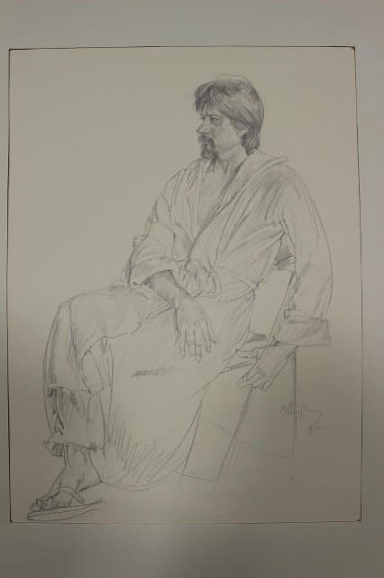 Серия «Портреты современников».Портрет врача.
1990. Масютин Ю.И.