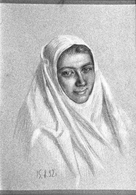 Рисунок. Сестра милосердия. 1992 г. Шилов А.М.