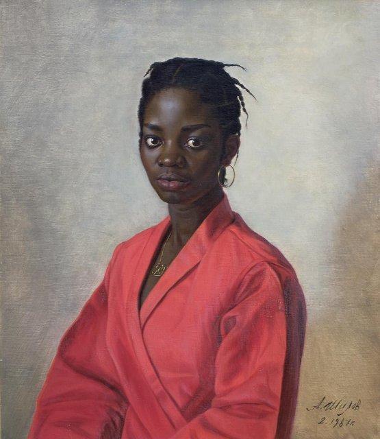 Журналистка из Нигерии. 1987 г. Шилов А.М.