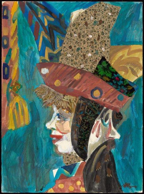 Двойная маска.Из серии "Рождественские маски". 1988. Федорова М.В.