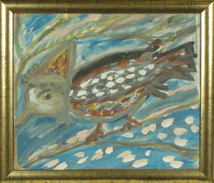 Рисунок. Птица. 1999. Швецова Т.А.