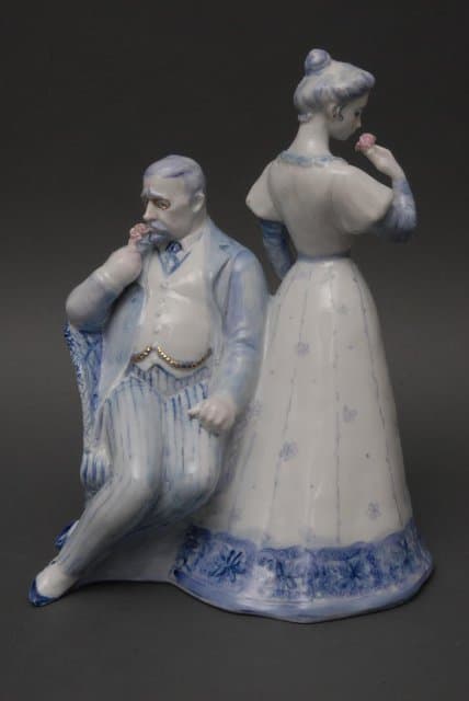 Скульптурная композиция "Ионыч"
из сюиты «Рассказы А.П. Чехова». 1978. Бржезицкая А.Д.