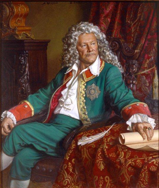 Картина. Народный артист России С.Шакуров в роли князя А.Меншикова. 2003 г. Шилов А.М.