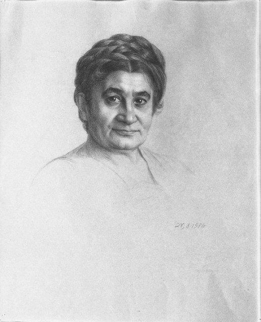 Рисунок. Т.К.Лачинова. 1981 г. Шилов А.М.