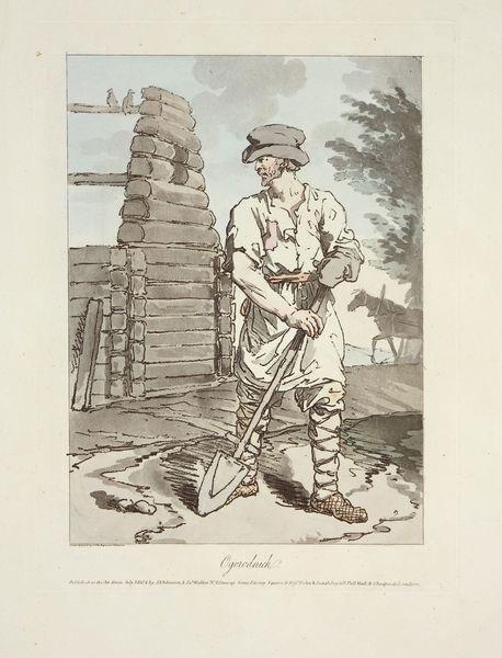 Гравюра. Огородник (Ogorodnick). 1803 -1804. Аткинсон Д.