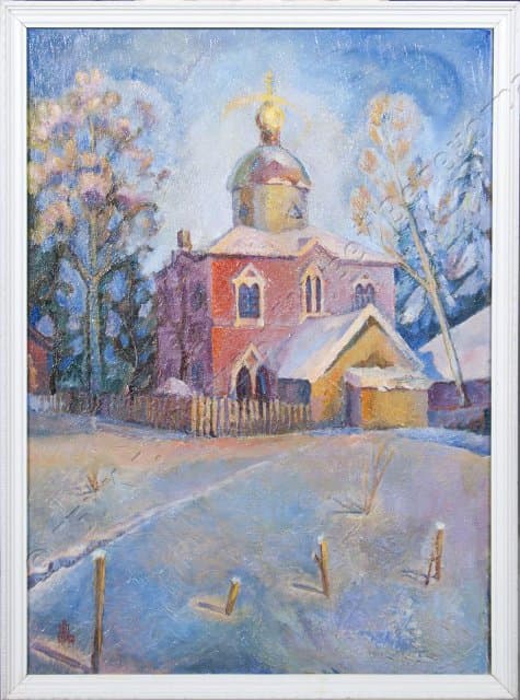 Картина. "Морозное утро. Ржавки" 1982-1988 гг. Персиянцев В.А.