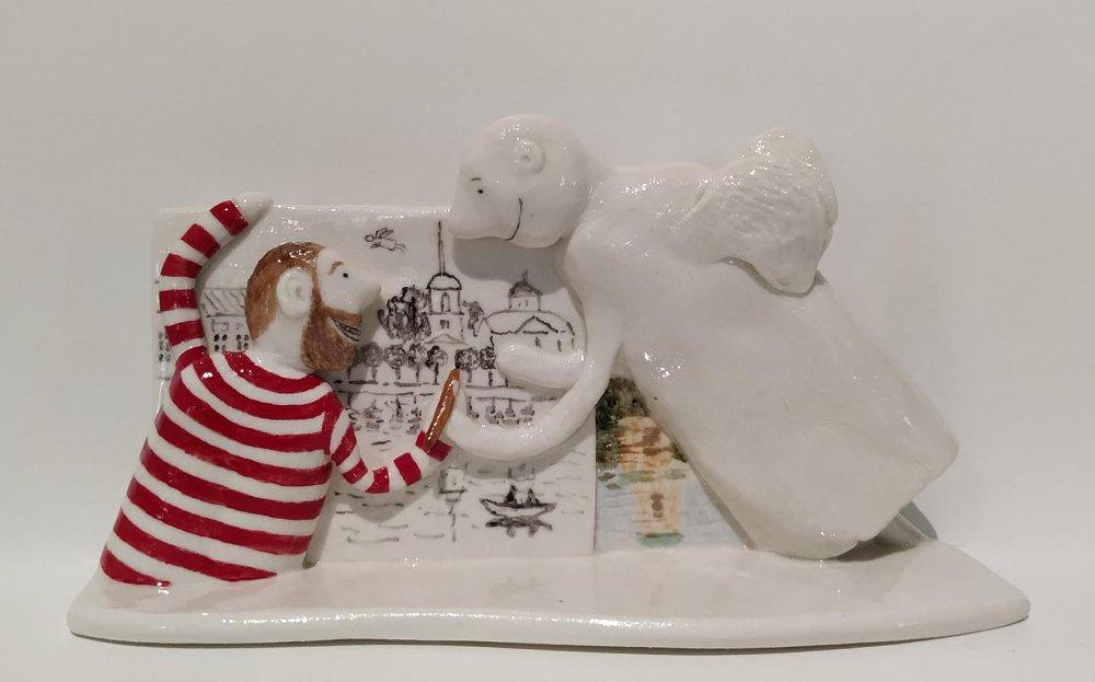 Скульптурная группа «Пейзаж». 2019. Шлычков В.В., Малявина Е.В.