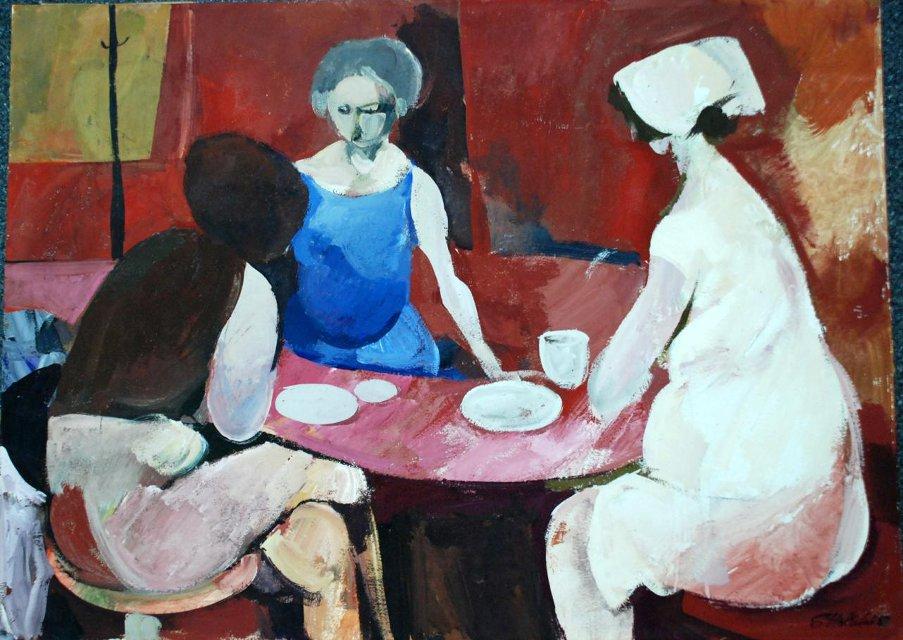 «Завтрак трех подруг». 1969 г. Голлербах С.Л.
