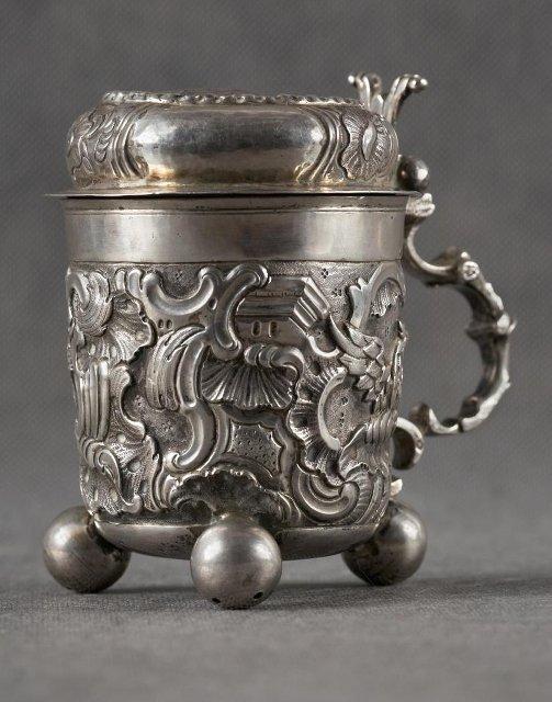 Кружка с откидной крышкой. 1770-е годы