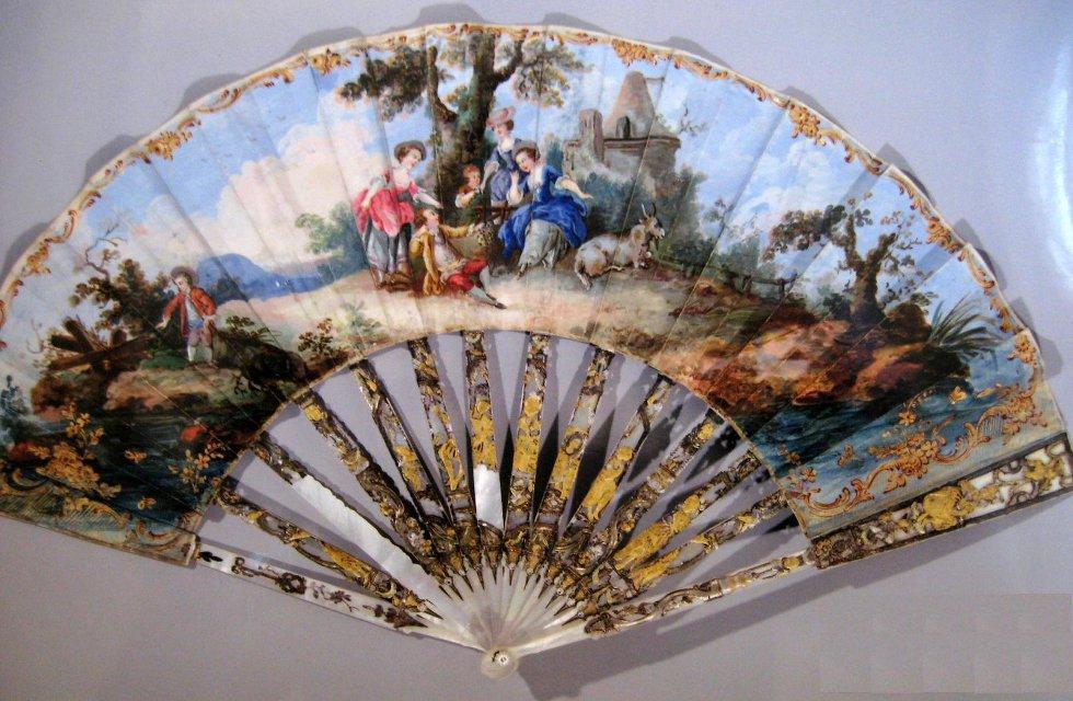 Веер plié «Прелести сельской жизни». 1770-е