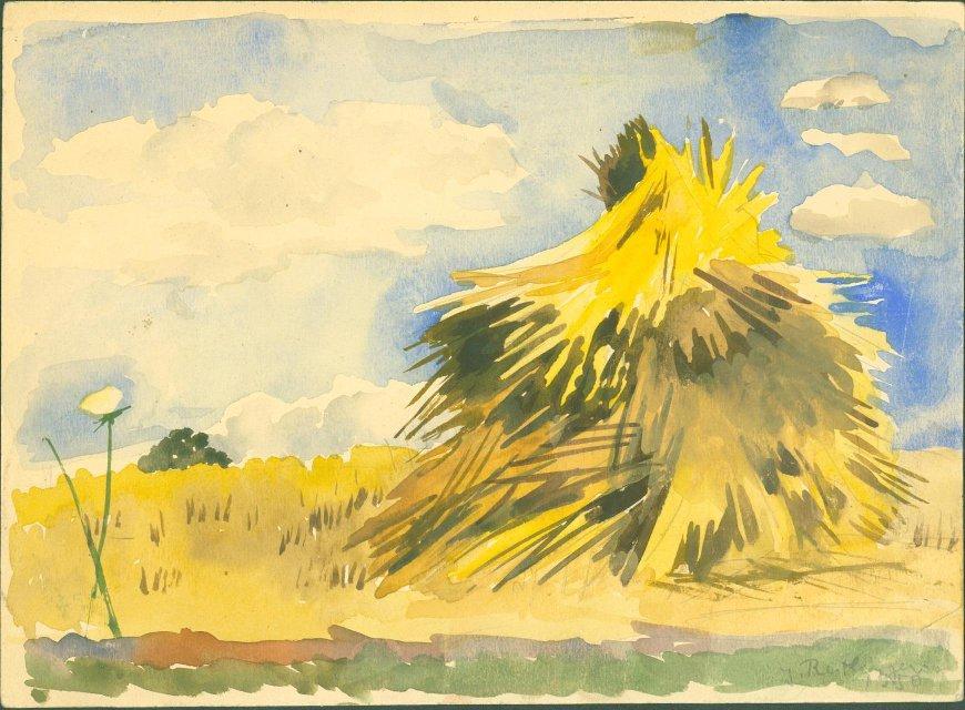 Стог сена. 1950 г. Рейтлингер Ю.Н.