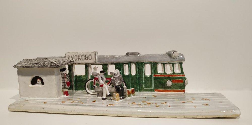 Скульптурная группа «Станция «Кусково». 2019. Шлычков В.В., Малявина Е.В.