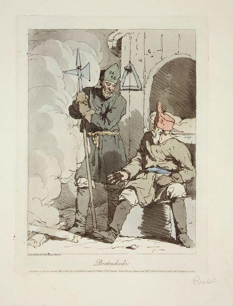 Гравюра. Будочники (Boutoushniki). 1803 - 1804. Аткинсон Д.