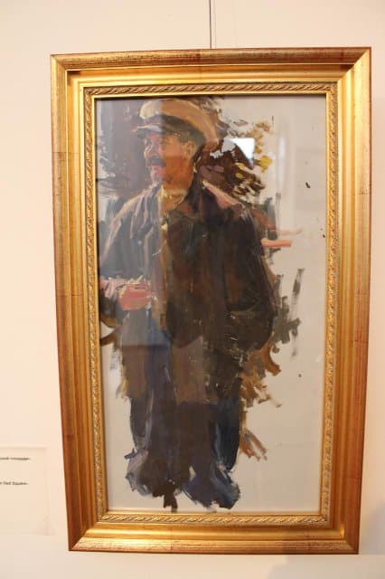 Выступление Ленина на Красной площади. Этюд к картине. 1952. Налбандян Д.А.