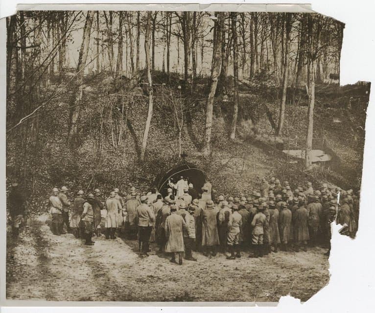 Фотография. Месса в военное время. 1914-1918. Неизвестный автор