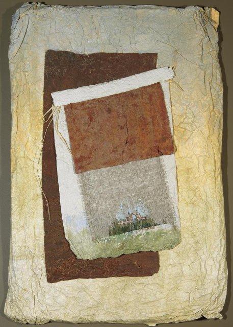 Панно-коллаж. "Блокнот" 1999 г. Колесникова И.Ю.