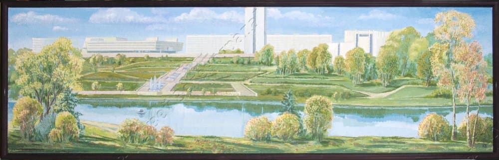 Картина. "Зеленоград." - подарок г. Зеленограду. 1996 г. Копытовский Ю.