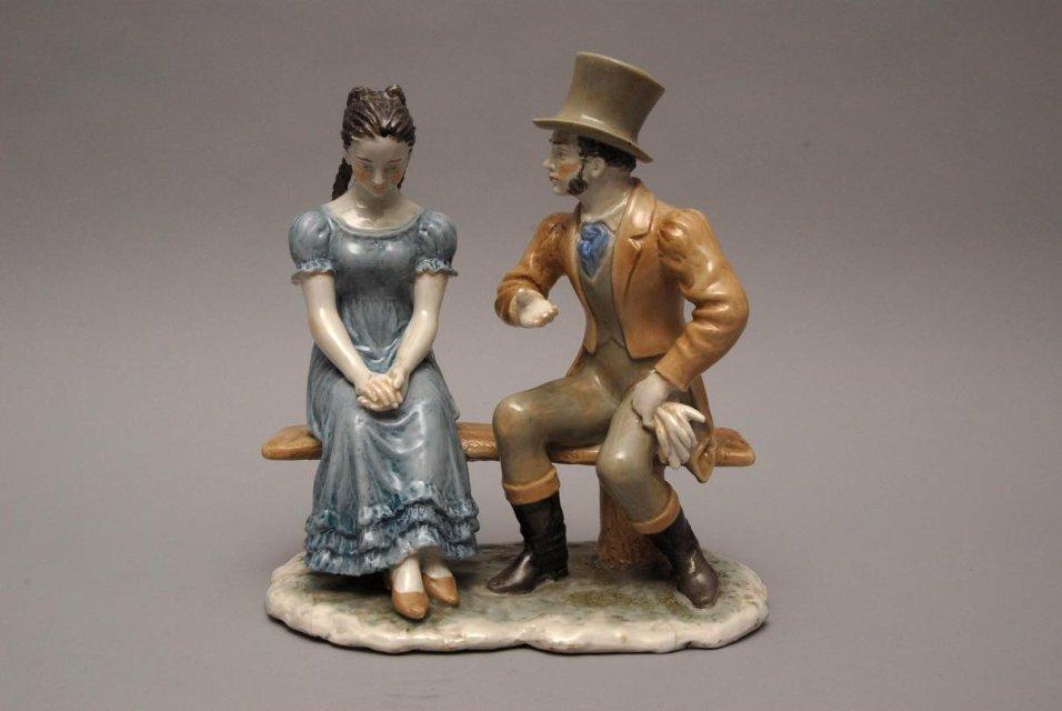 Скульптурная группа «Онегин и Татьяна». 1949. Сотников А.Г.