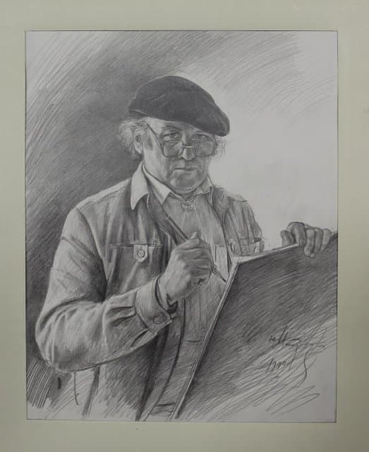 Серия «Портреты современников». Автопортрет. 1990. Масютин Ю.И.