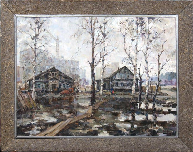 Картина. "Зеленоградская весна" 1973 г. Архипов В.М.