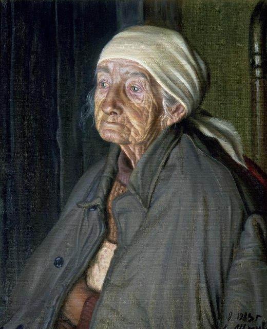 Картина. Холодает. 1983 г. Шилов А.М.