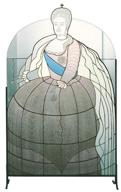 Фигура из стекла. "Императрица Екатерина II" 1999 г. Савельева Л.И.