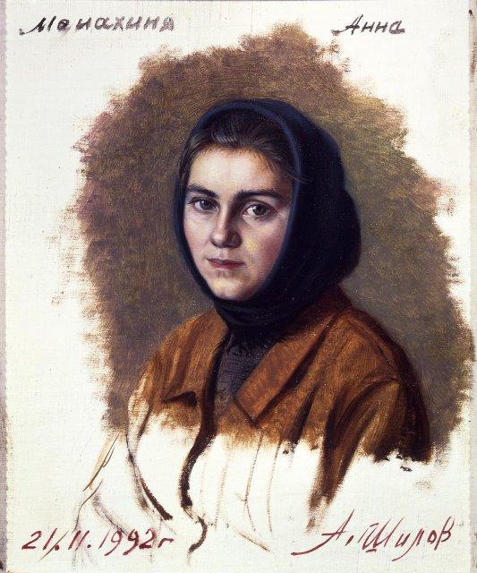 Картина. Монахиня Анна. 1992 г. Шилов А.М.