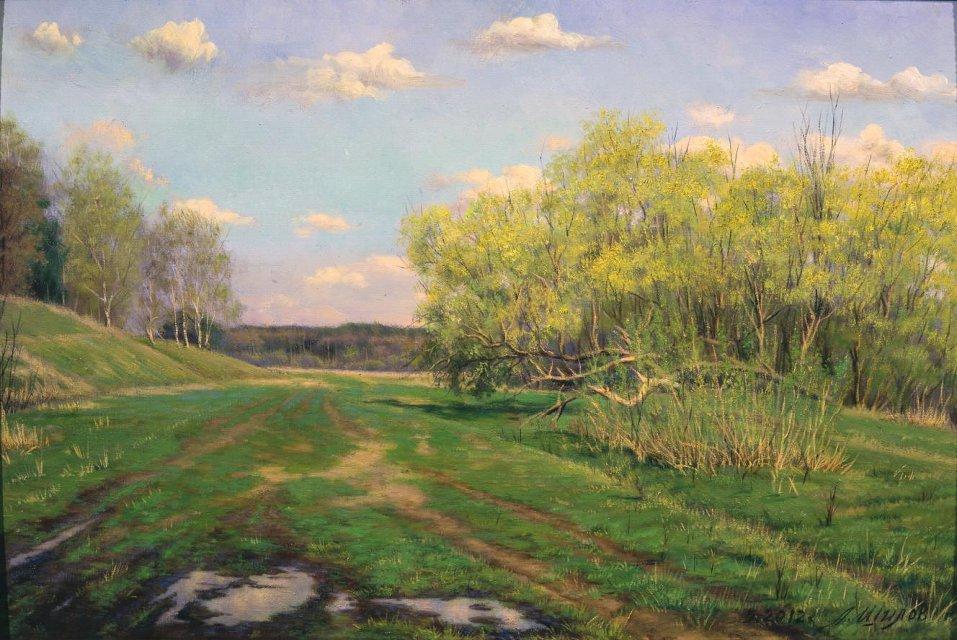 Картина. Ранняя весна. Уборы. 2012 г. Шилов А.М.