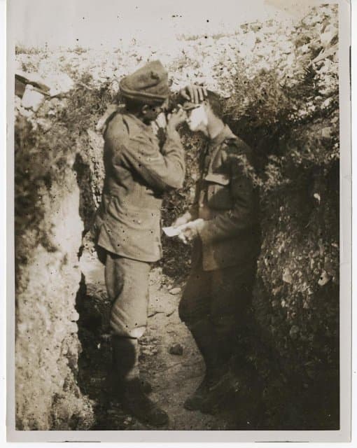 Фотография. У линии фронта союзников во Франции. 1914-1918. Неизвестный автор