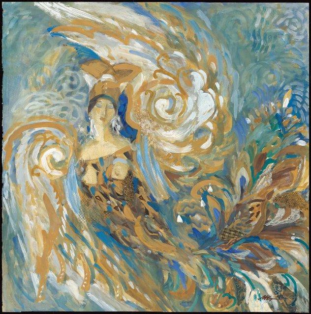 Освещенная солнцем. Из серии "Птицы Сирин" 1995. Федорова М.В.