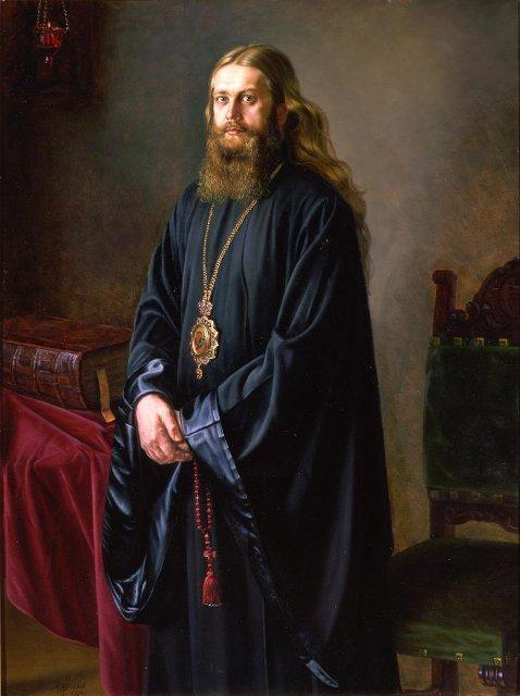 Картина. Архиепископ Алексий. 1989 г. Шилов А.М.