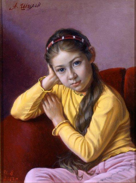 Картина. Настенька. 2003 г. Шилов А.М.
