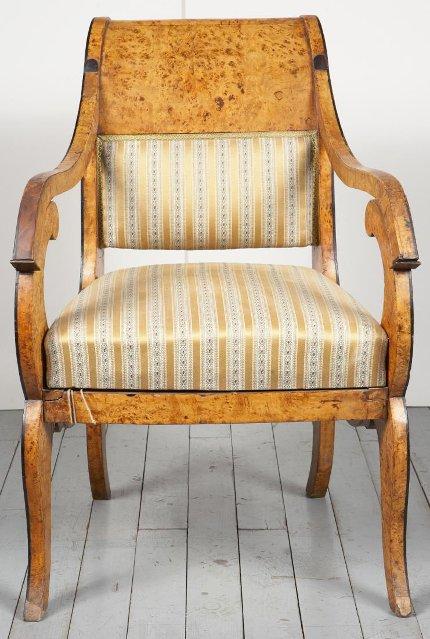 Кресло с мягким сидением. 1820-е г.
