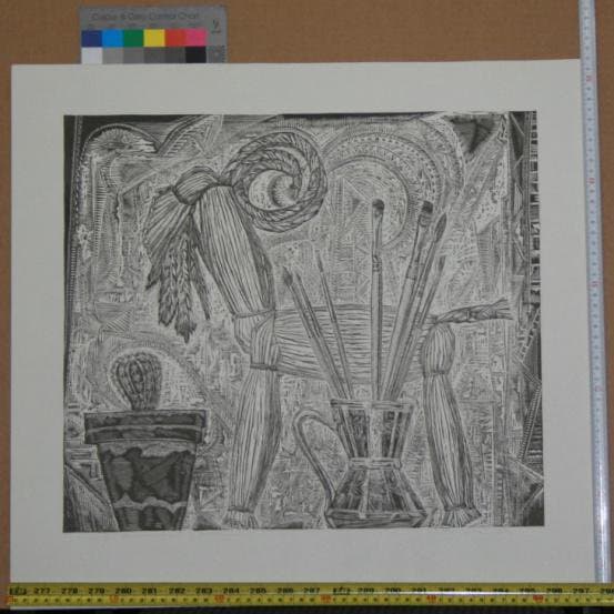 Натюрморт с сувениром. 1967. Стопа Г.Т.