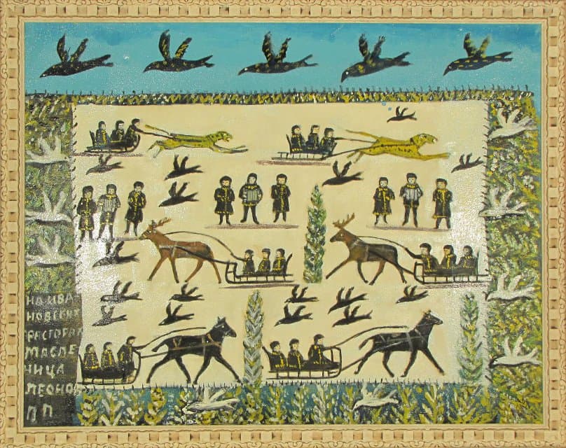 Картина. Масленица. На Ивановских просторах. 2004. Леонов П.П.