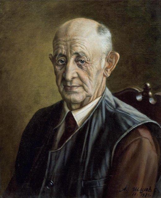 Картина. Старик. 1980 (на лицевой стороне); 1981 (на обороте). Шилов А.М.