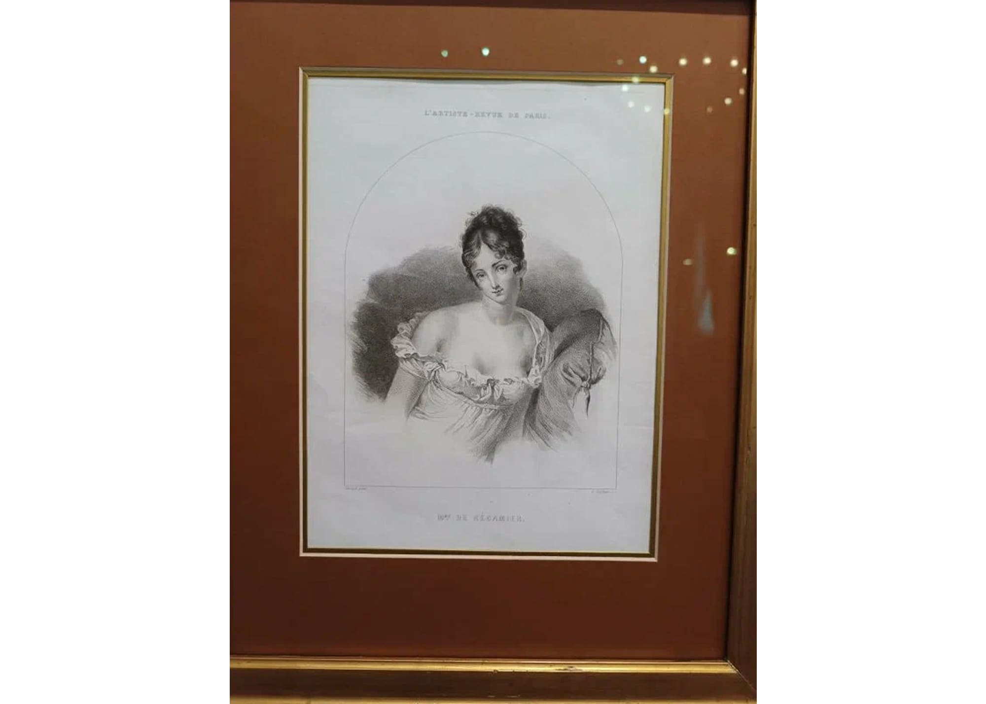 Портрет мадам де Рекамье. 1845. А-П. Риффо с ориг. Ф. Жерара. 1802