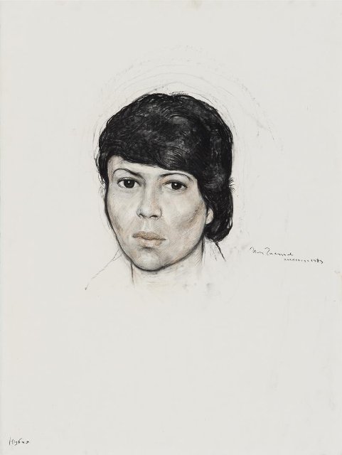 Портрет Нубии. 1983. Глазунов И.С.